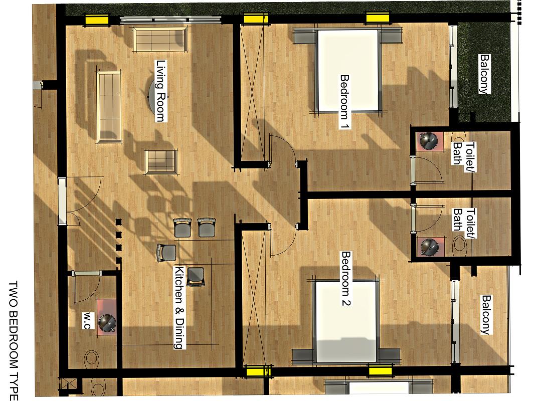 2 Bedroom Apartment