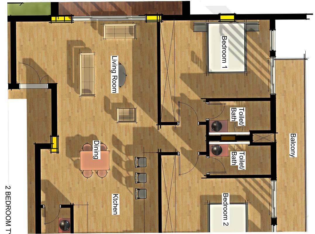2 Bedroom Apartment